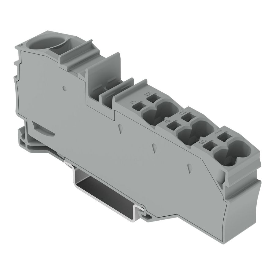 Verdeelklem bed.opening 1 x 16mm² / 6 x 4mm² grijs VVE=7