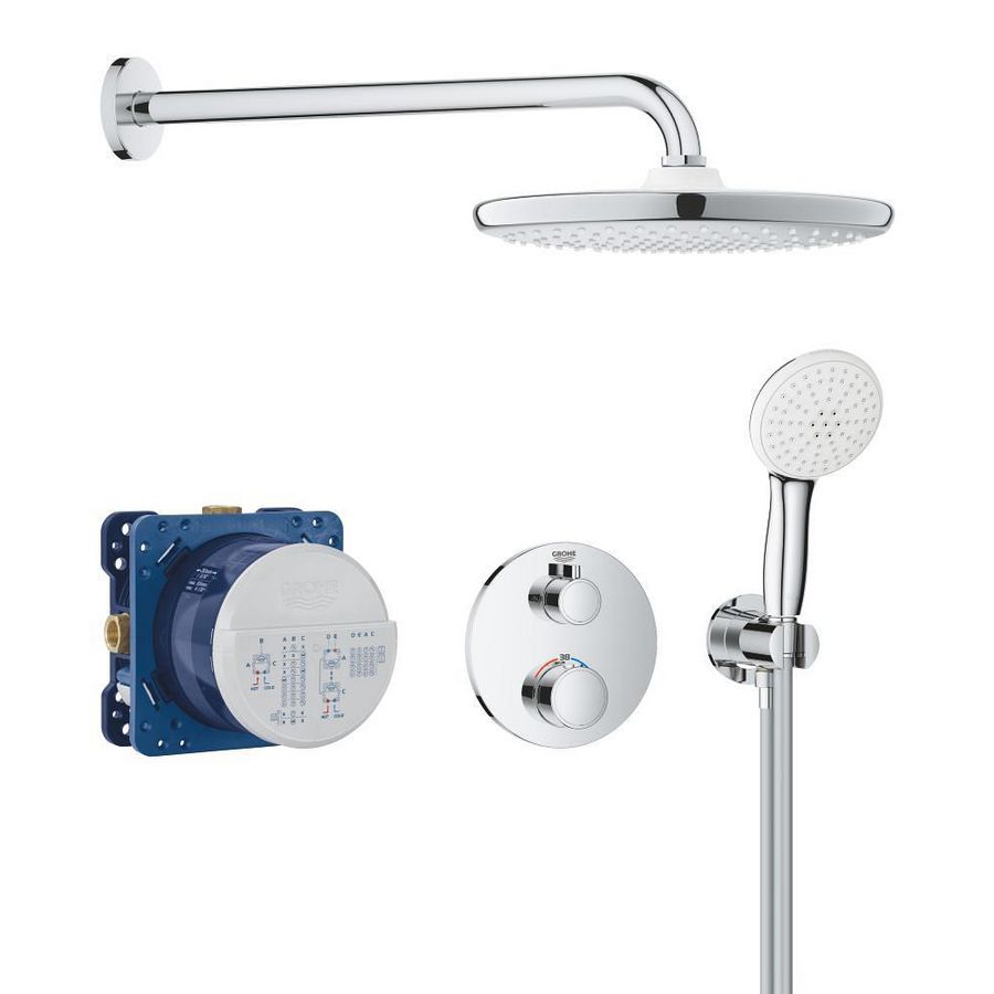 Grohtherm Perfect inbouw shower set met Tempesta 250 (prof)