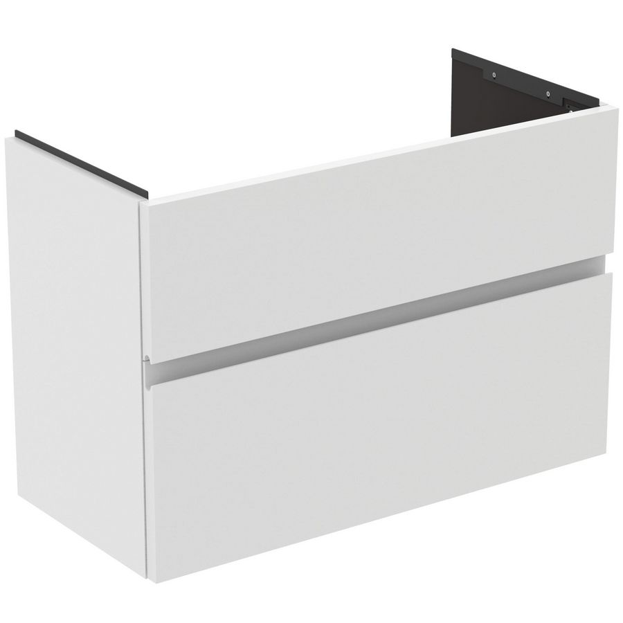 Wastafelmeubel 800x375x550mm matt white 2 laden Finesse