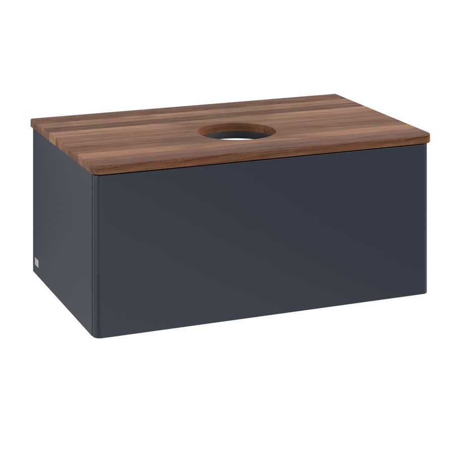 Wastafelonderkast Antao 800x360x500mm Mid.Blue Matt Lacquer K30012HG