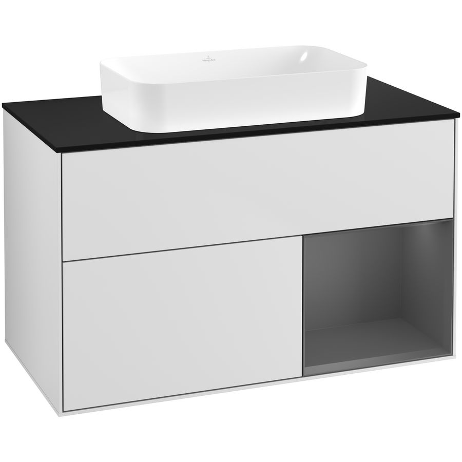 Wastafelonderkast Finion 1000x603x501mm White Matt Lacquer G662GKMT