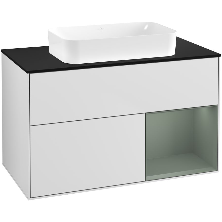 Wastafelonderkast Finion 1000x603x501mm White Matt Lacquer G662GMMT