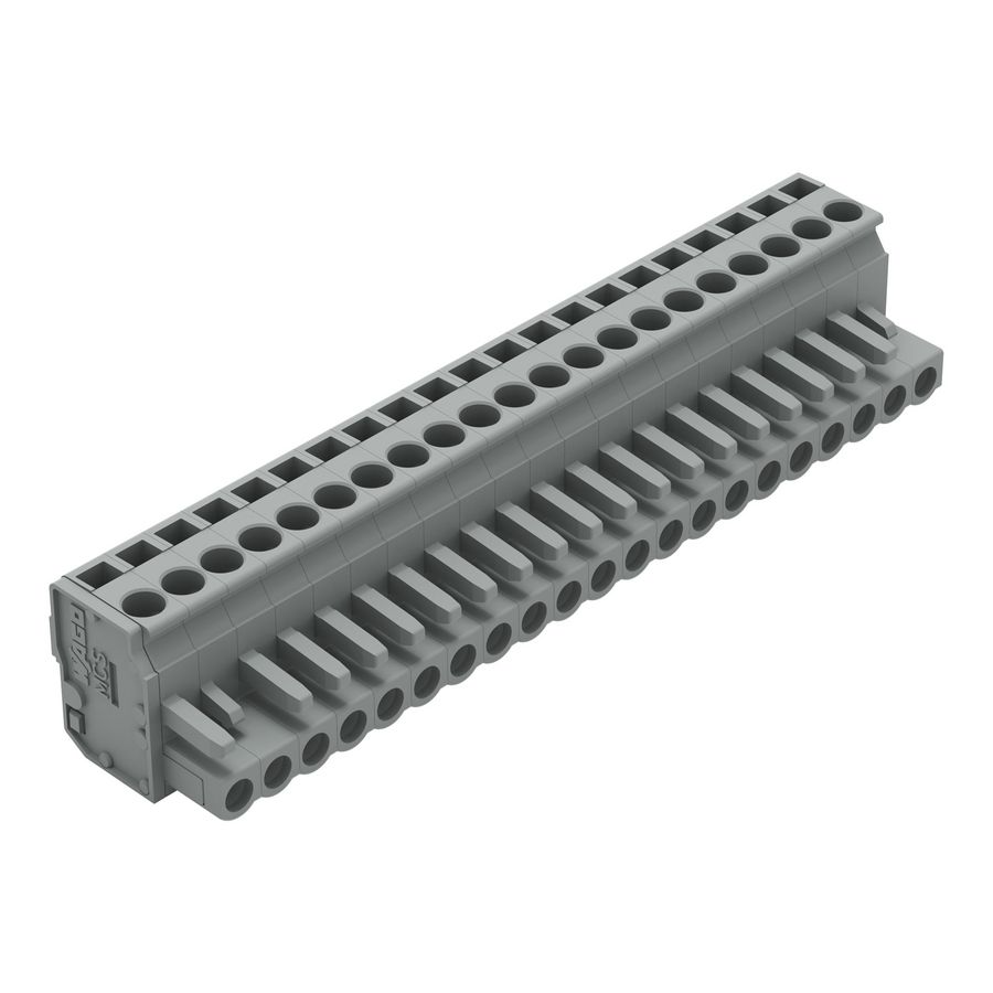 1-draads FE steker HA 2,5mm² grijs 232-221/026-000 VVE=10