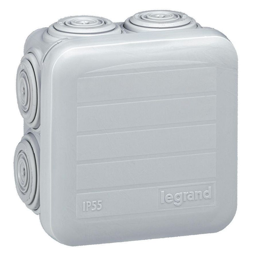Lasdoos 65x65x40 7 tules grijs Plexo VVE=5