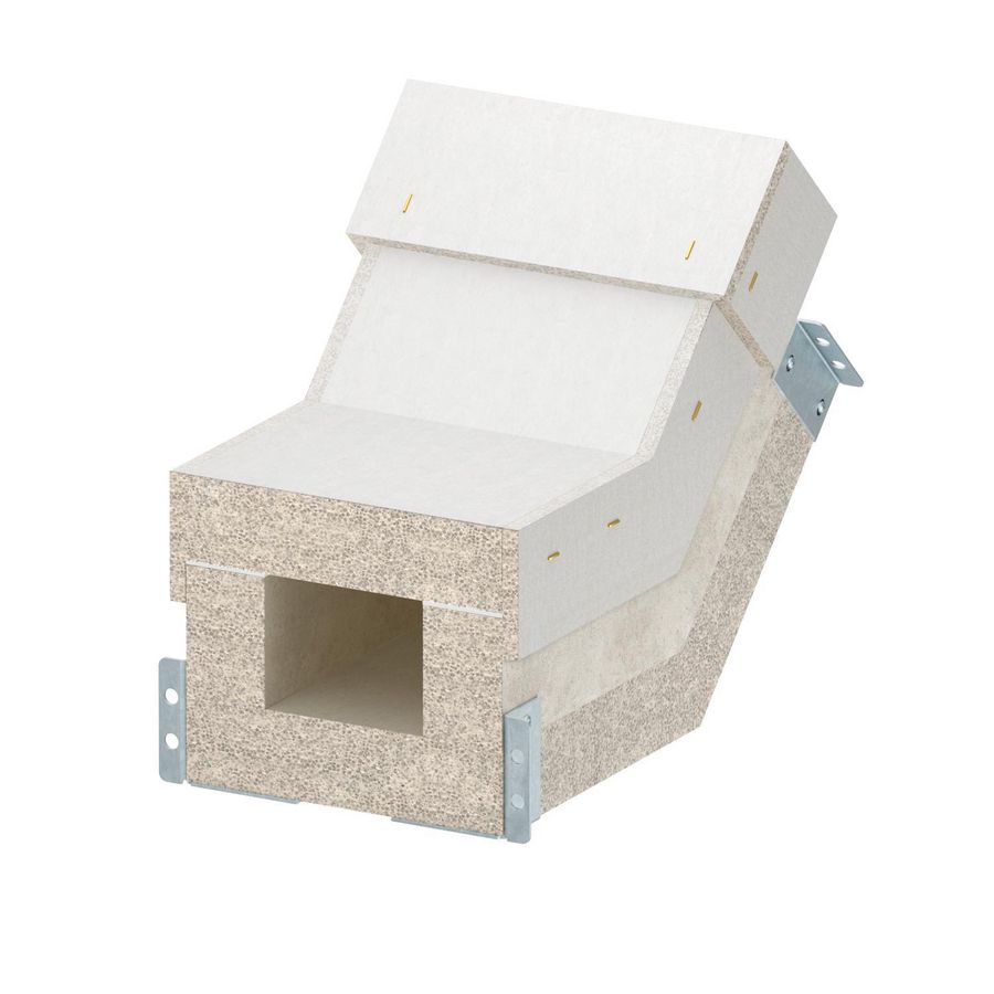 Verticale bocht stijgend EI90 voor PLCS D090810 100x80