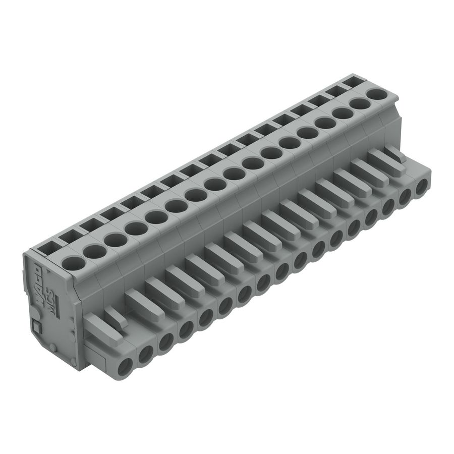 1-draads FE steker HA 2,5mm² grijs 232-217/026-000 VVE=25