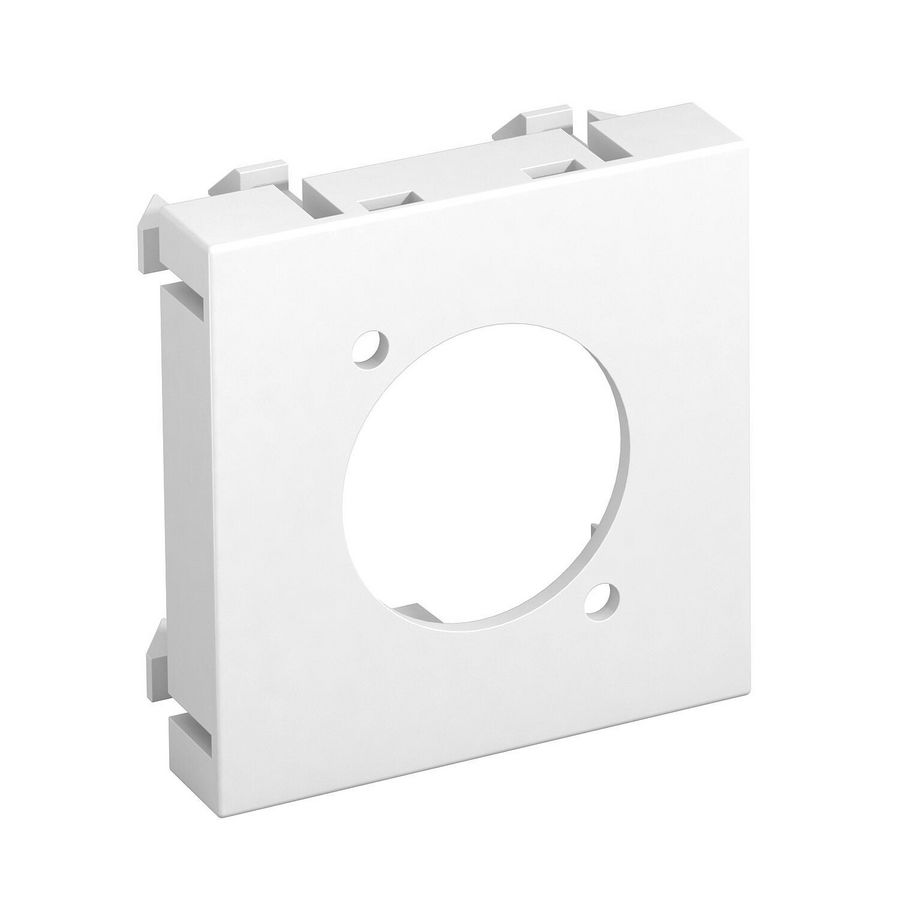 Draagplaat XLR zonder connectoraansluiting 45x45mm puur wit
