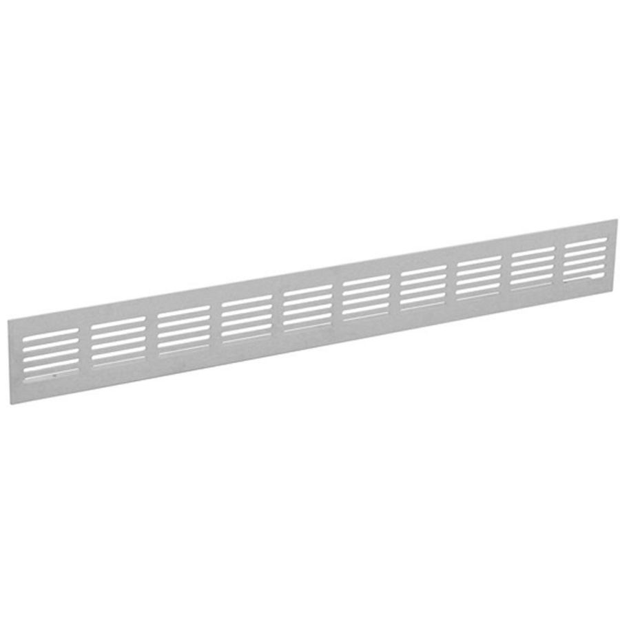 ALU plintrooster 2000x80mm wit
