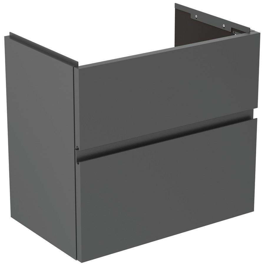 Wastafelmeubel 600x375x550mm matt anthracite 2 laden Finesse