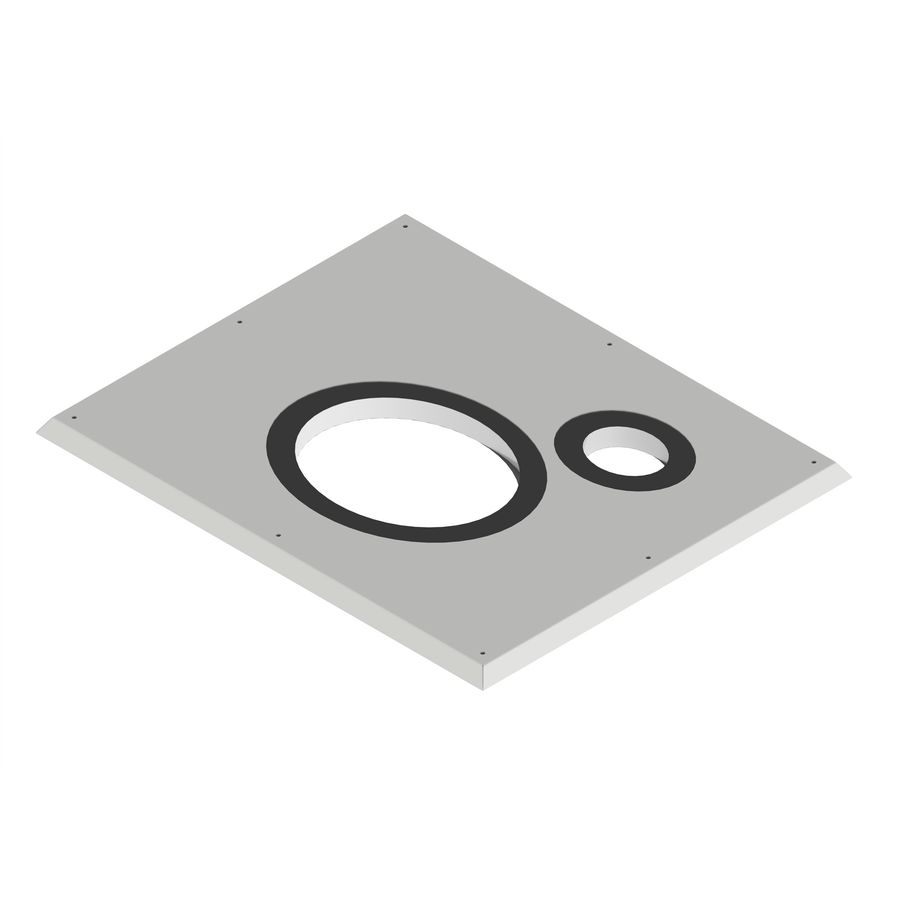 Mini-Delta dakbeschotplaat type P 30°-39° luchtdicht zonder riool