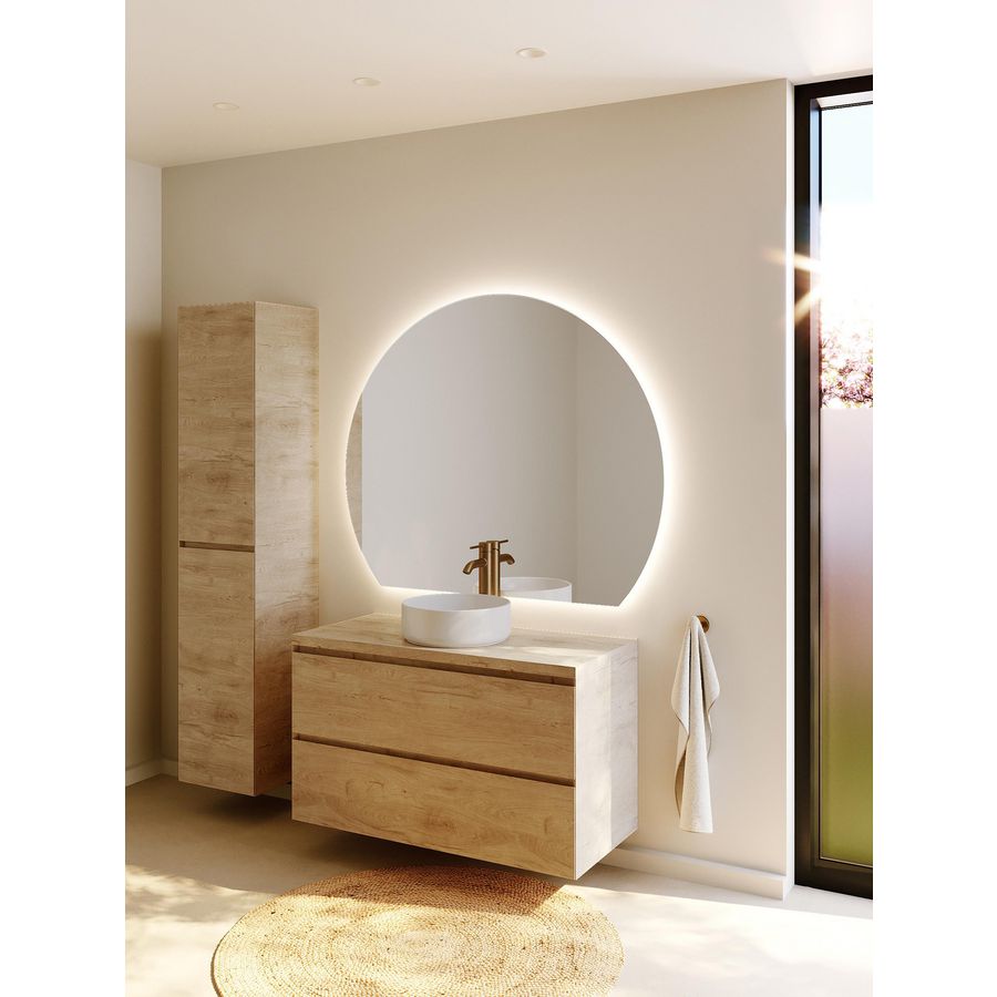 Counter Top+BC SPR-UP_40 100 +bowl Nature Oak