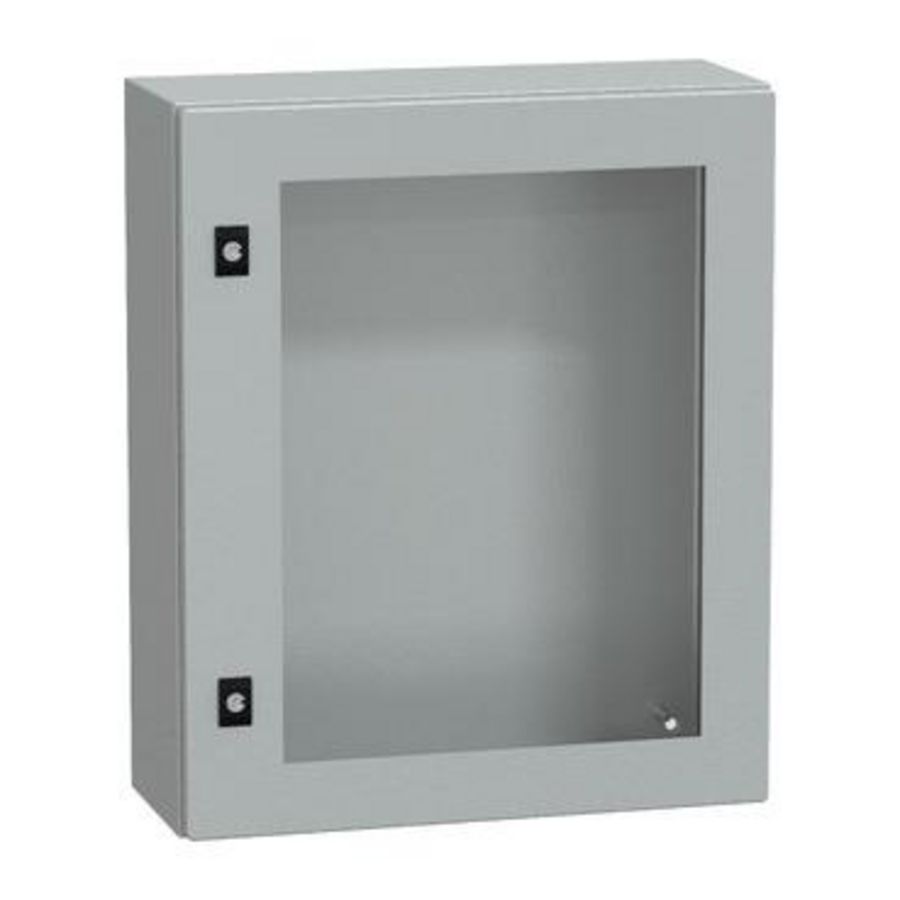 Deur 600x500x250mm IP66 / IK08 Transparant RAL70 Spacial CRN