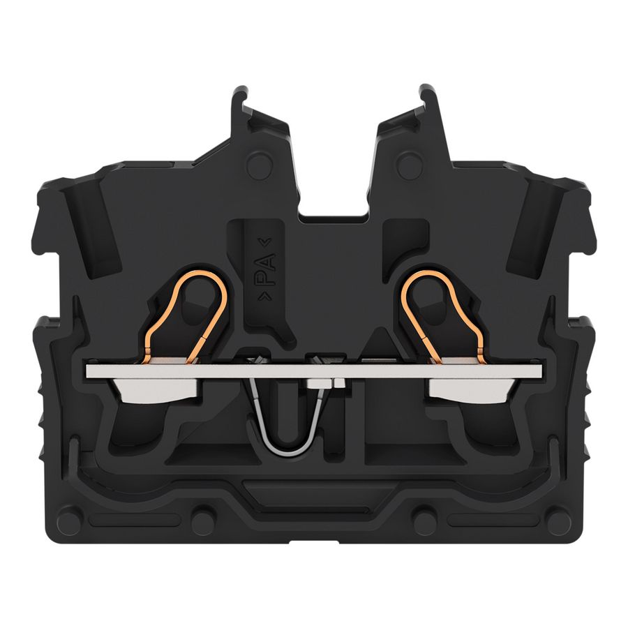 2-draads MINI-rijgklem bedieningsopening 1mm² zwart 2050-325 VVE=100