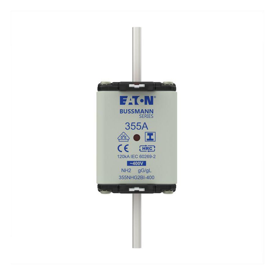 Zekering laagsp. 355A AC 400V NH2 gL/gG dubbele meld VVE=3