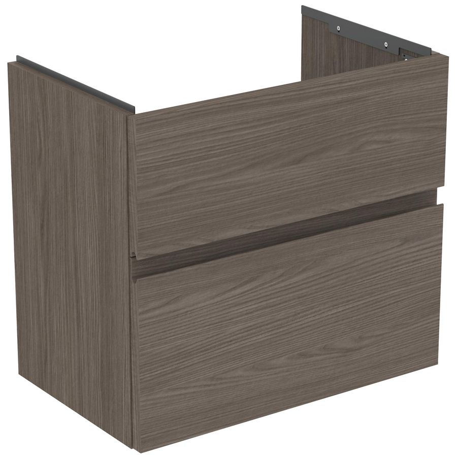 Wastafelmeubel 600x375x550mm dark elm 2 laden Finesse