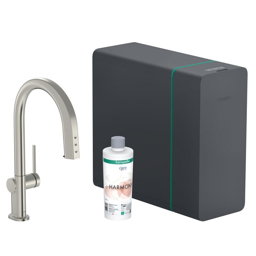 Aqittura M91 keukenkraan SodaSystem 240 1 straalsoort RVS look 76836800