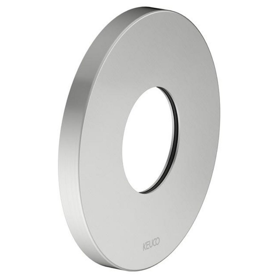 Wandrozet voor thermostaat/rond 105mm diameter roestvrij