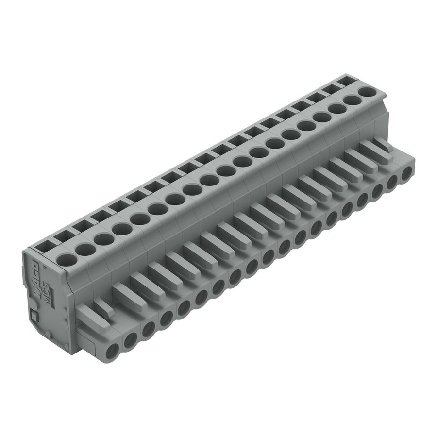 1-draads FE steker HA 2,5mm² grijs 232-219/026-000 VVE=10