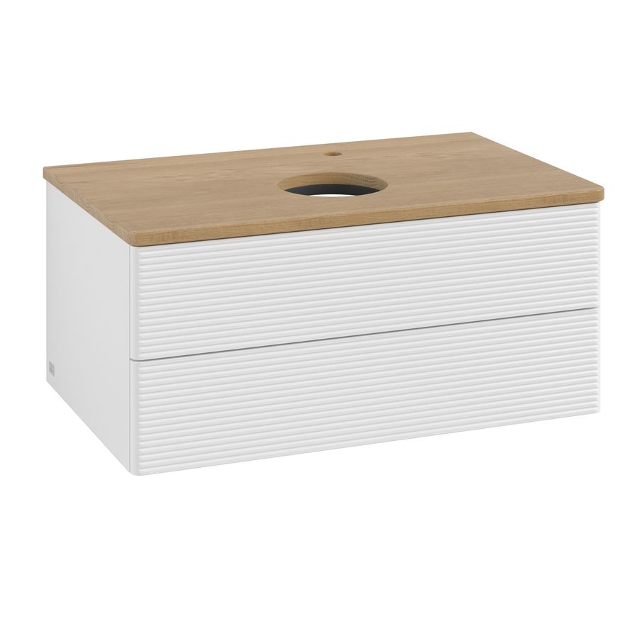 Wastafelonderkast Antao 800x360x500mm G.White.L K19151GF
