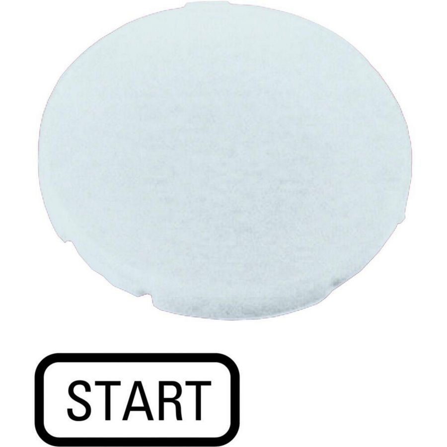 Indicatieplaatje vlak wit "start"