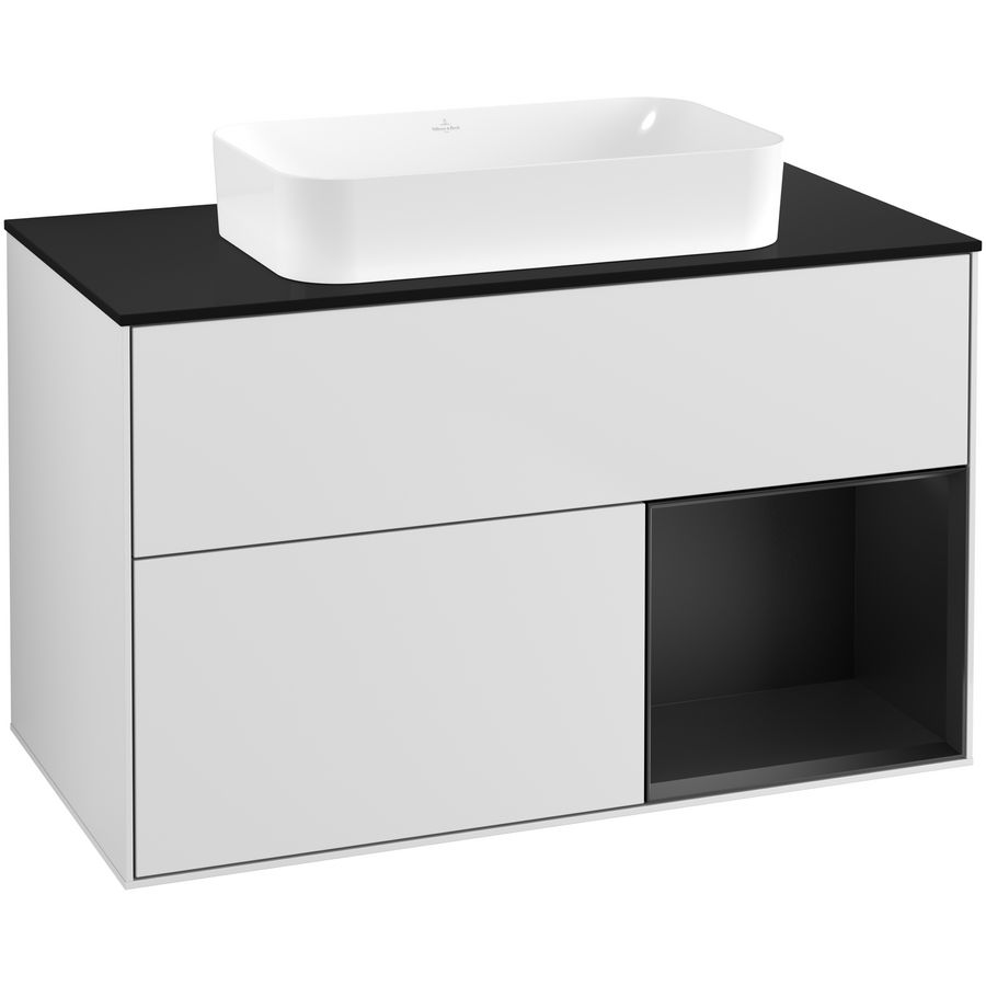 Wastafelonderkast Finion 1000x603x501mm White Matt Lacquer G662PDMT