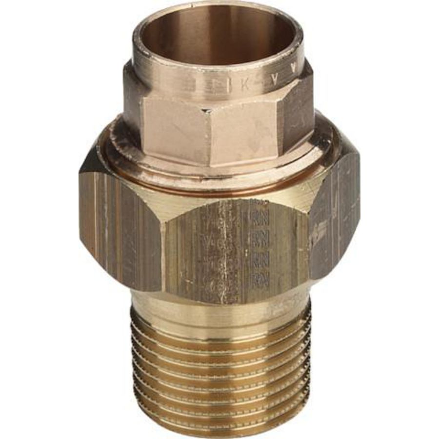 3 Del. Koppeling 15x1/2 brons/blank 94331G-109806 VVE=10