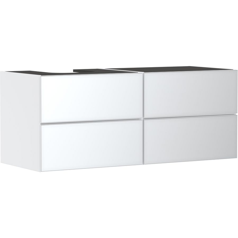 Onderkast mat wit / front metalic wit 1370x550mm 4x la voor consoles links Xevolos E 54236320