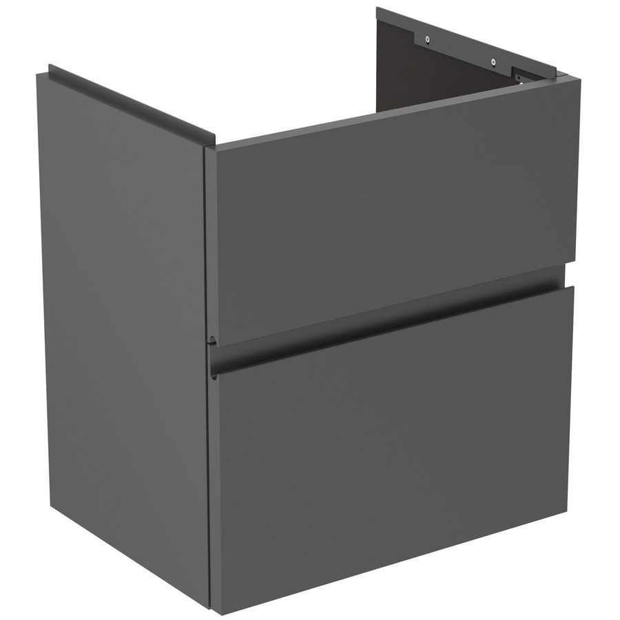 Wastafelmeubel 500x375x550mm matt anthracite 2 laden Finesse