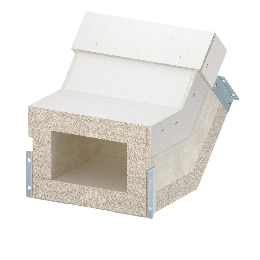 Verticale bocht stijgend EI90 voor PLCS D090810 200x120