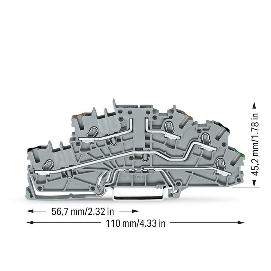 Etage installatieklem bedieningsopening 2,5mm² 6660 VVE=50