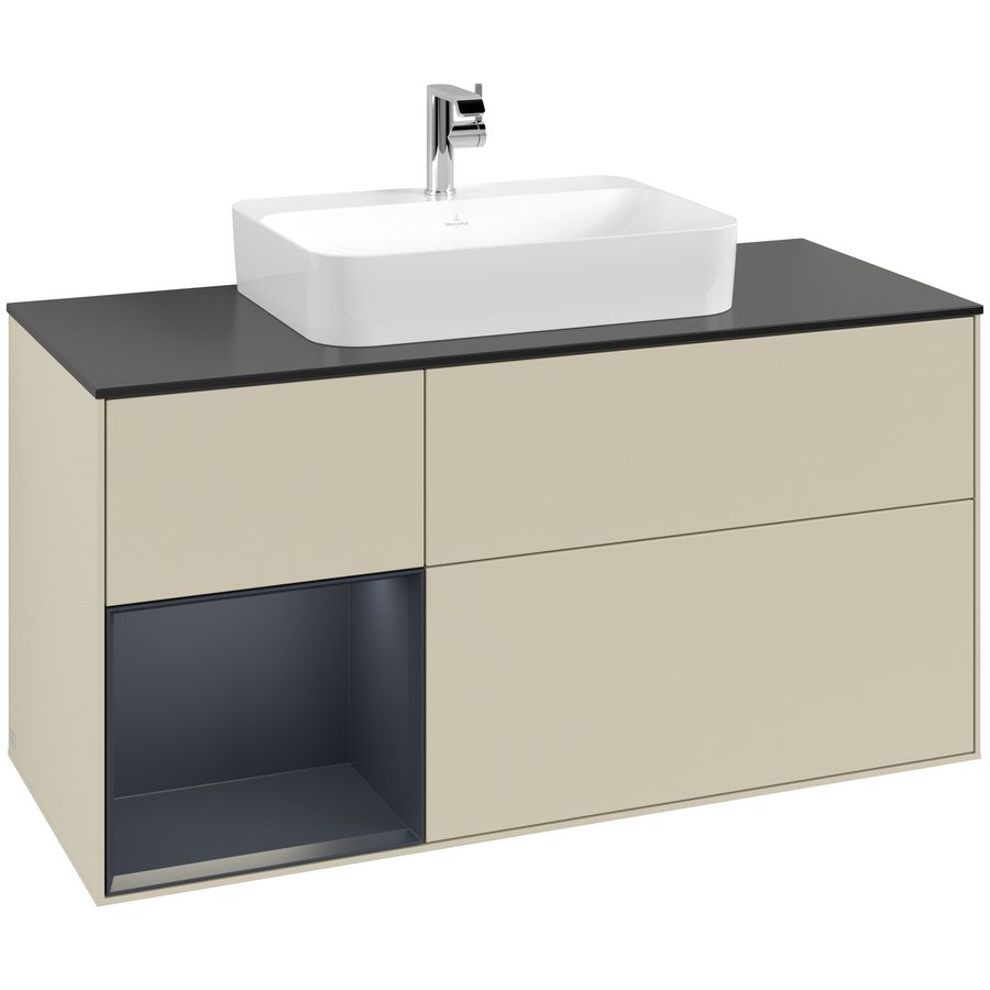 Wastafelonderkast Finion 1200x603x501mm S.Grey Matt Lacquer G412HGHJ