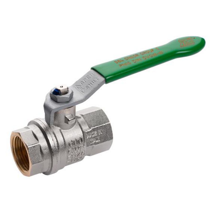 Kogelkraan S84 1.1/4"bn.xbn. DN32 vernikkeld VVE=32