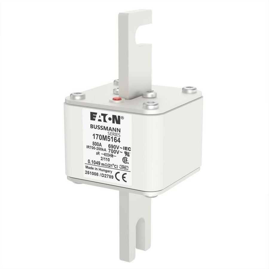 Zekering hoge snelheid 800A AC 690V 200kA 2 61x61x108 VVE=3