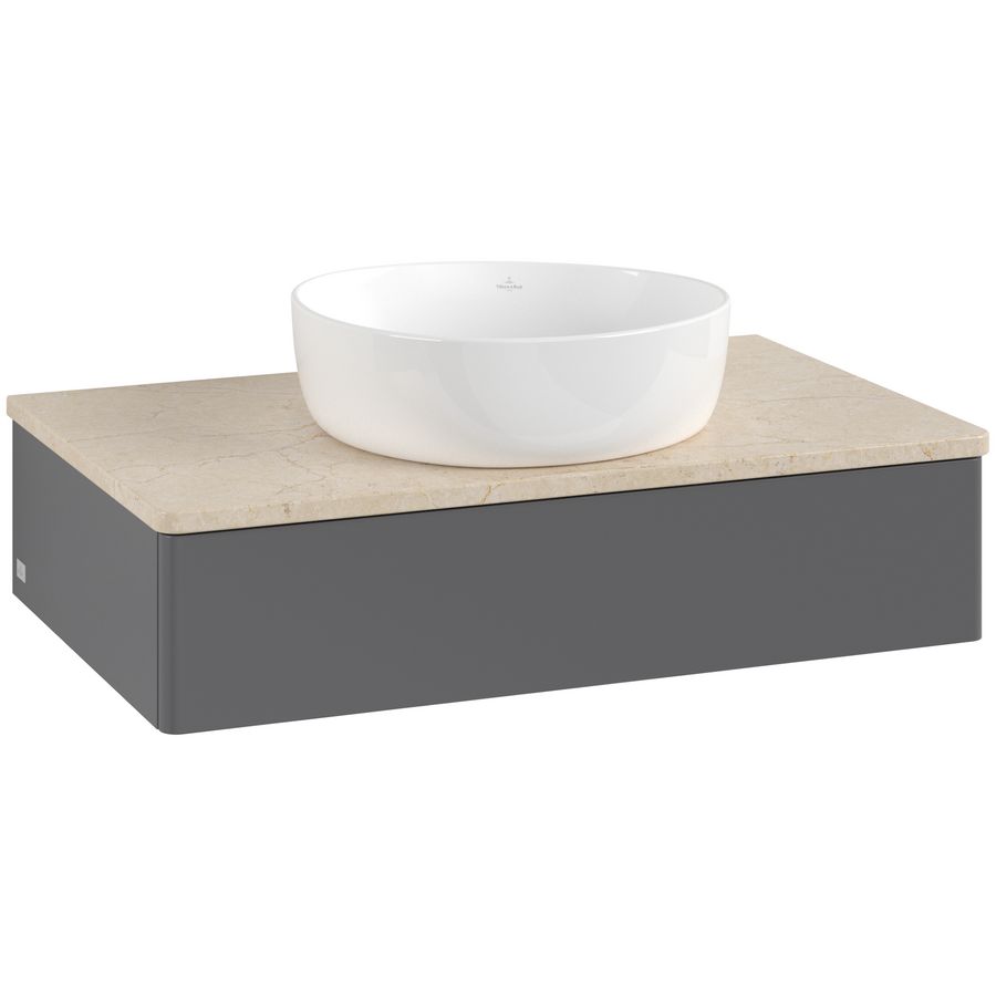 Wastafelonderkast Antao 800x190x500mm Antr. Matt Lacquer K08013GK