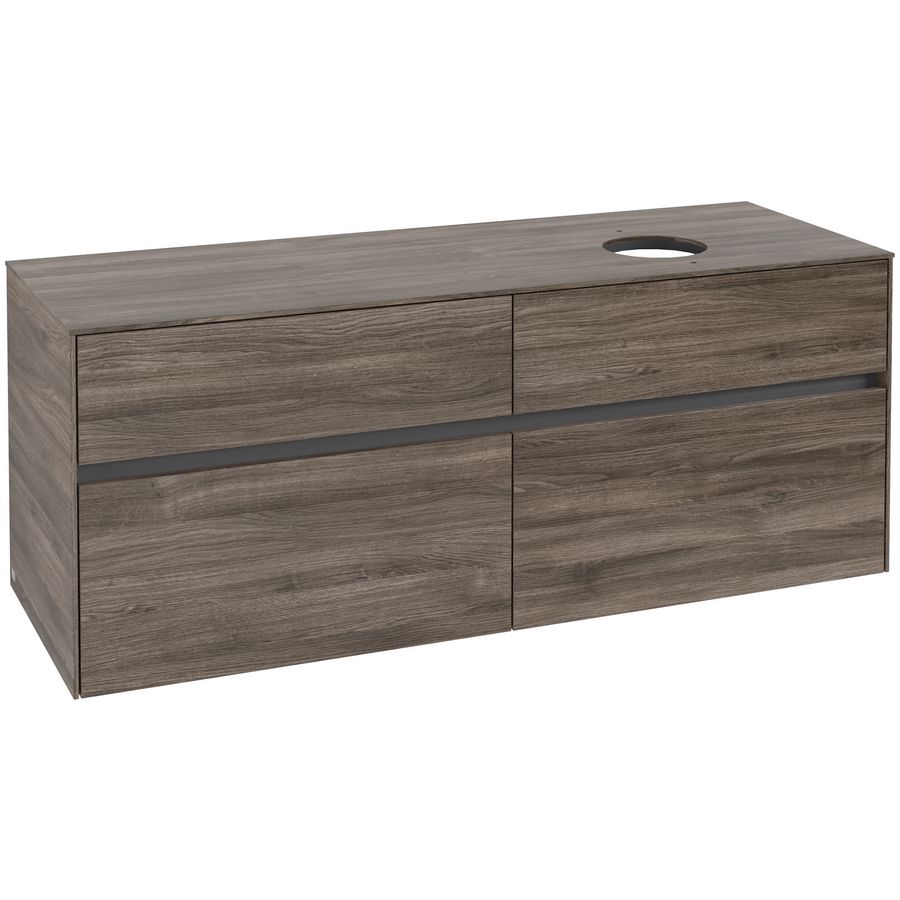 Wastafelonderkast Collaro 1400x548x500mm Stone Oak C04700RK