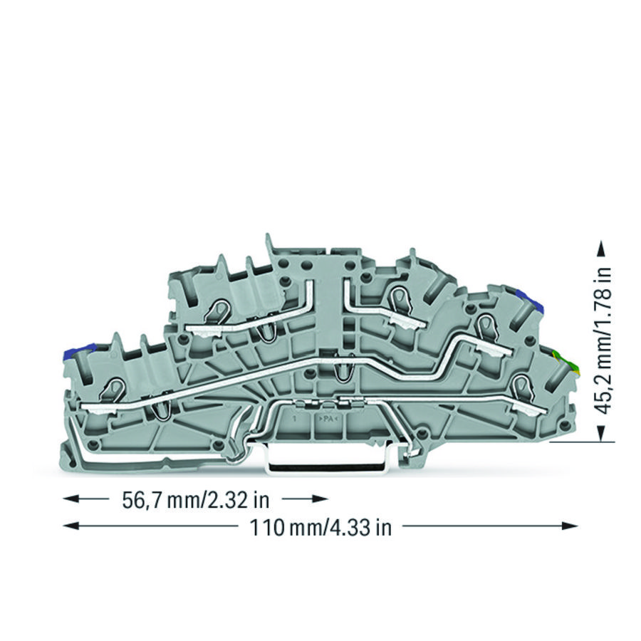 Etage installatieklem bedieningsopening 2,5mm² 6661 VVE=50