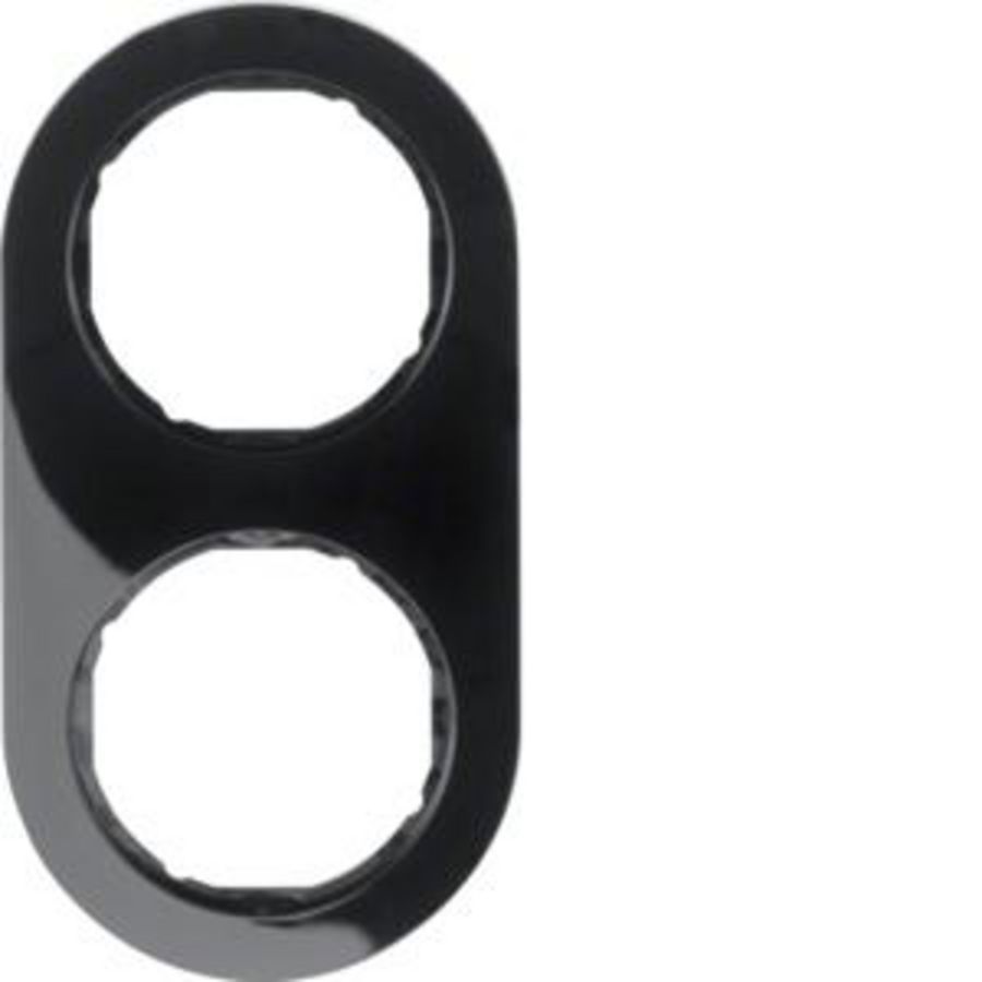 Afdekraam 2-v berker R.Classic zwart glans