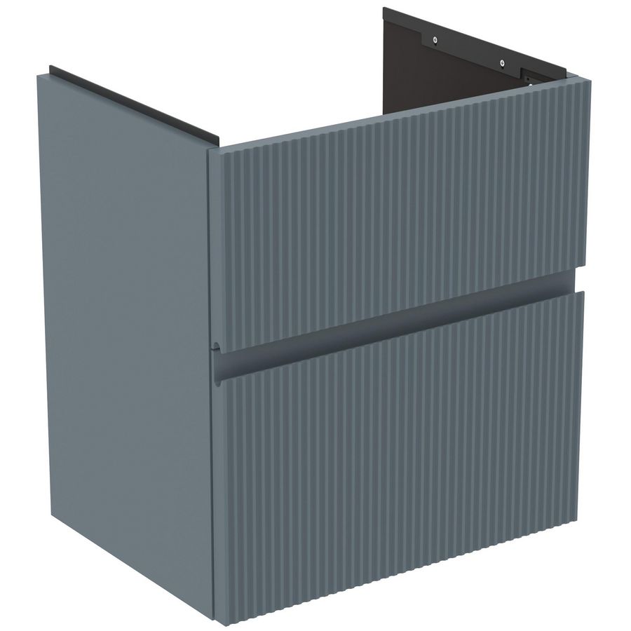 Wastafelmeubel 500x375x550mm matt ash blue 2 laden Finesse