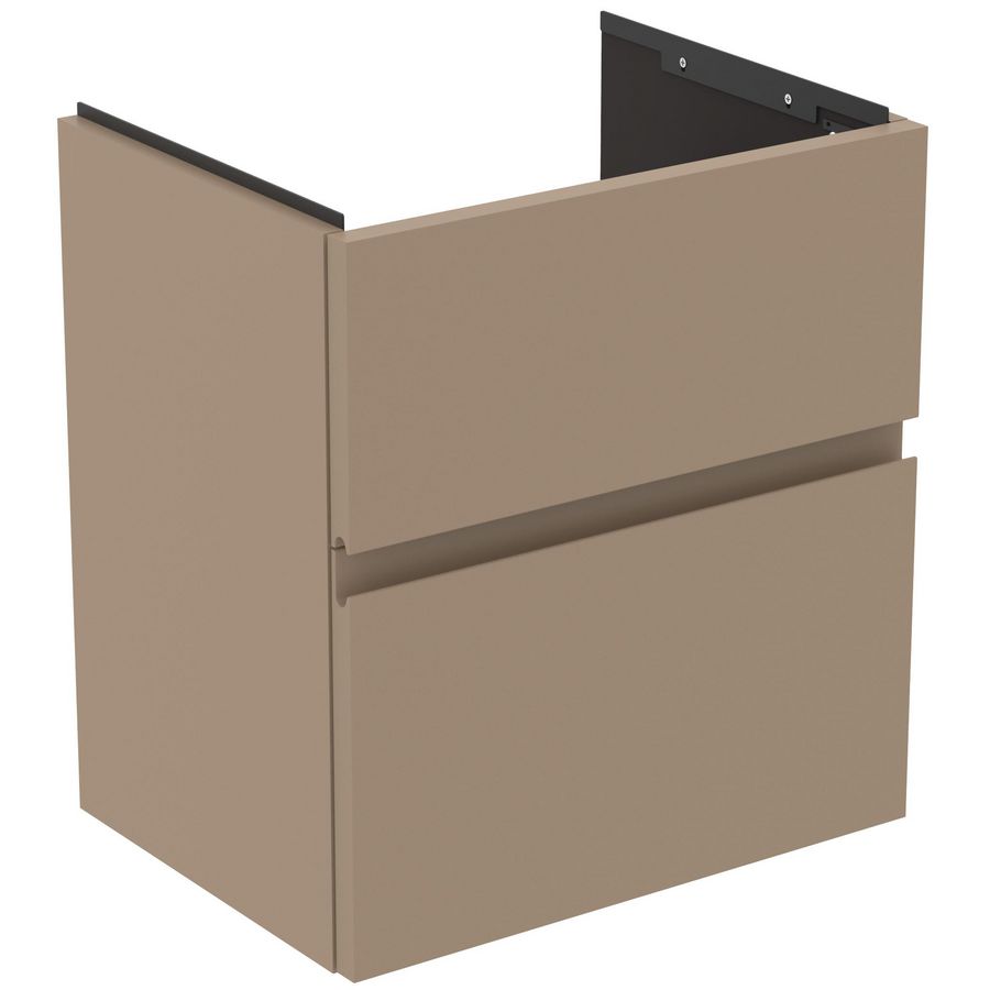 Wastafelmeubel 500x375x550mm mat greige 2 laden Finesse