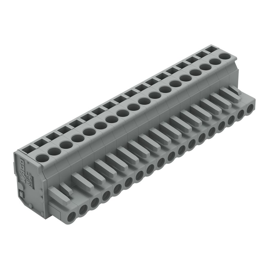 1-draads FE steker HA 2,5mm² grijs 232-218/026-000 VVE=25
