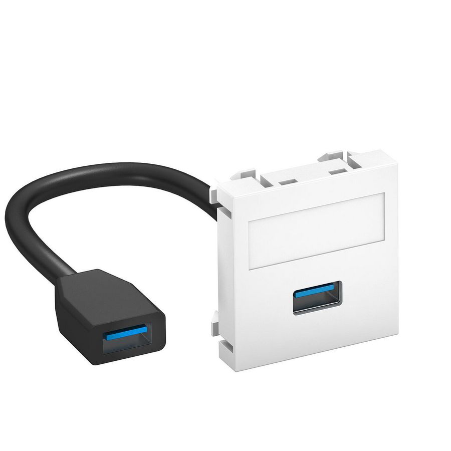 Draagplaat USB 3.0 A-A connector-connector 45x45mm