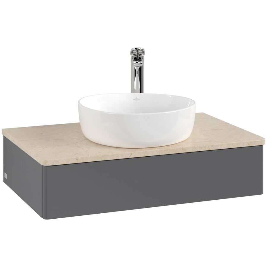 Wastafelonderkast Antao 800x190x500mm Antr. Matt Lacquer K08053GK