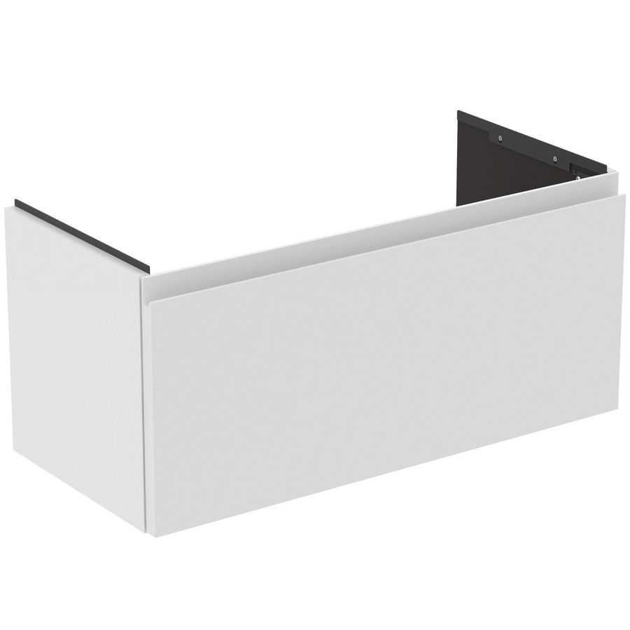 Wastafelmeubel 800x375x370mm matt white 1 lade Finesse
