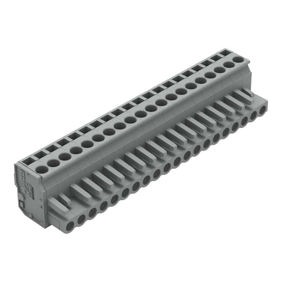 1-draads FE steker HA 2,5mm² grijs 232-220/026-000 VVE=10