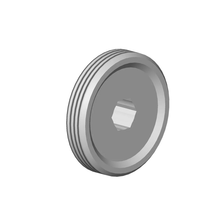 Aansluiting M33x12mm Champagne gebors. (22kt Goud)