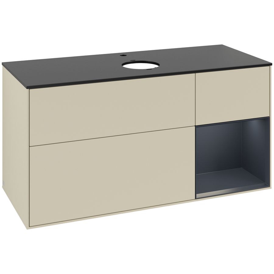 Wastafelonderkast Finion 1200x603x501mm S.Grey Matt Lacquer F832HGHJ