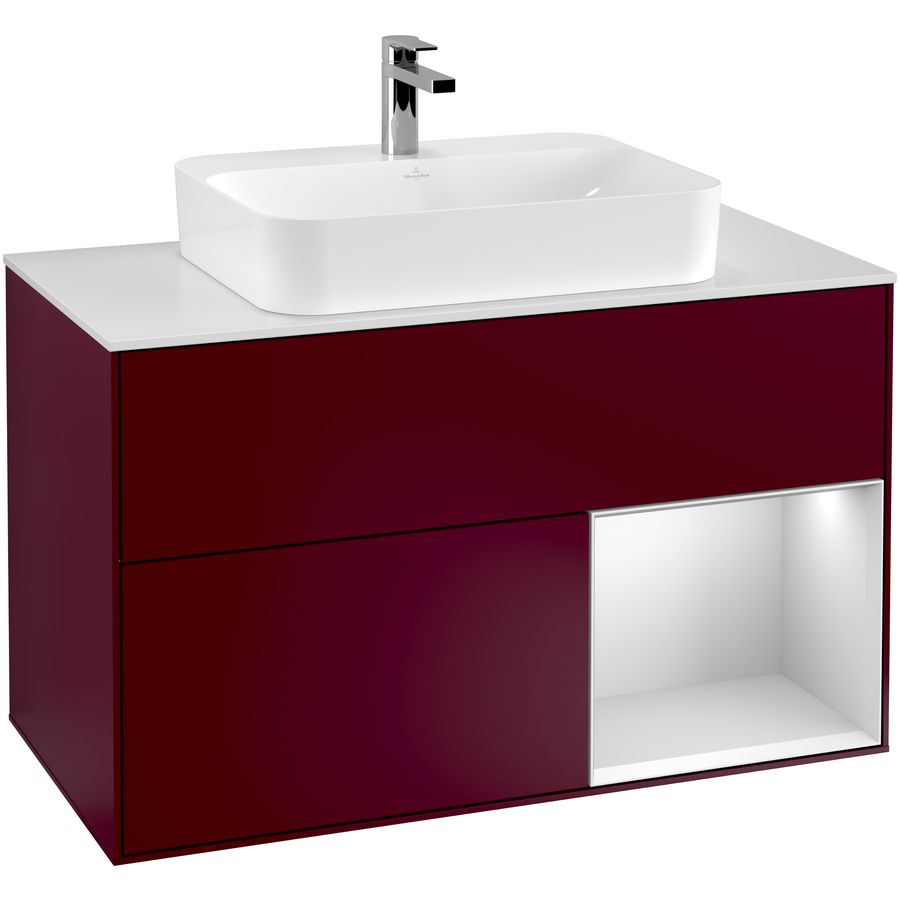 Wastafelonderkast Finion 1000x603x501mm Peony Matt Lacquer G371MTHB