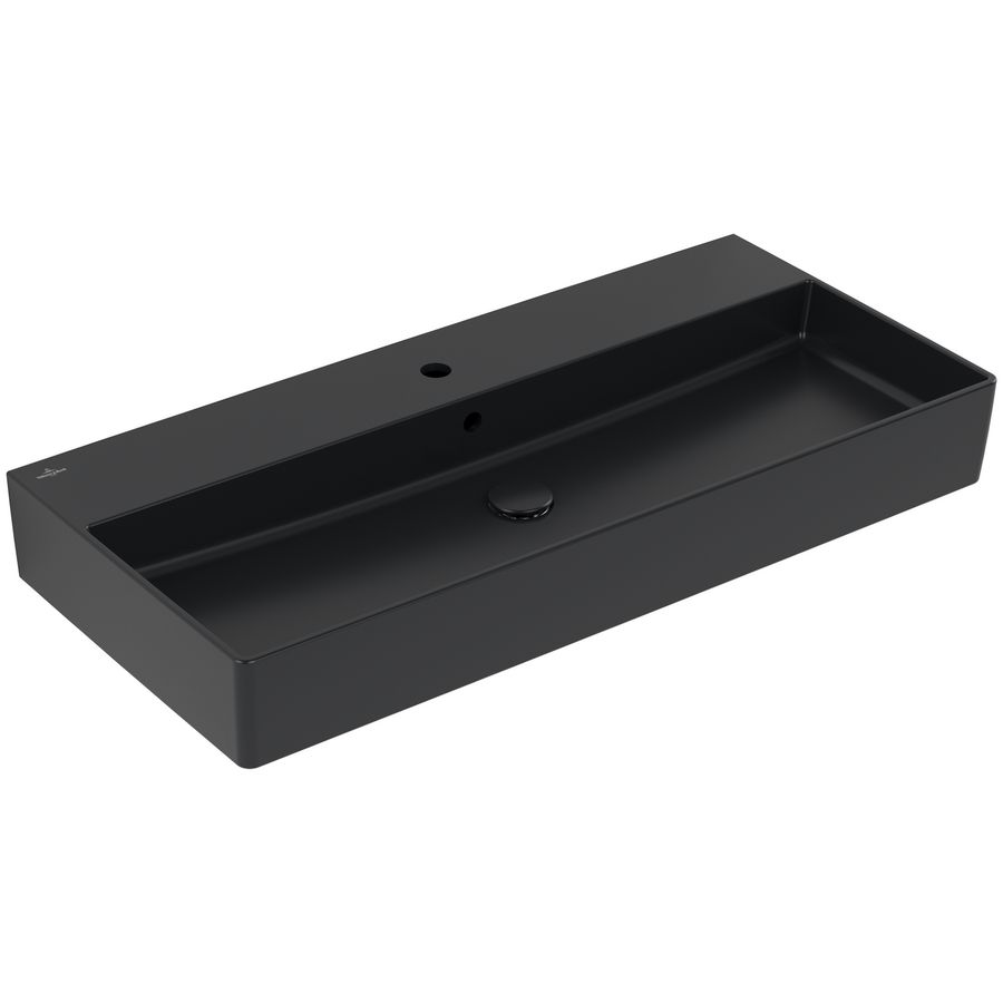 Wastafel Memento 2.0 1000x470mm Pure Black CeramicPlus  4A22A5R7