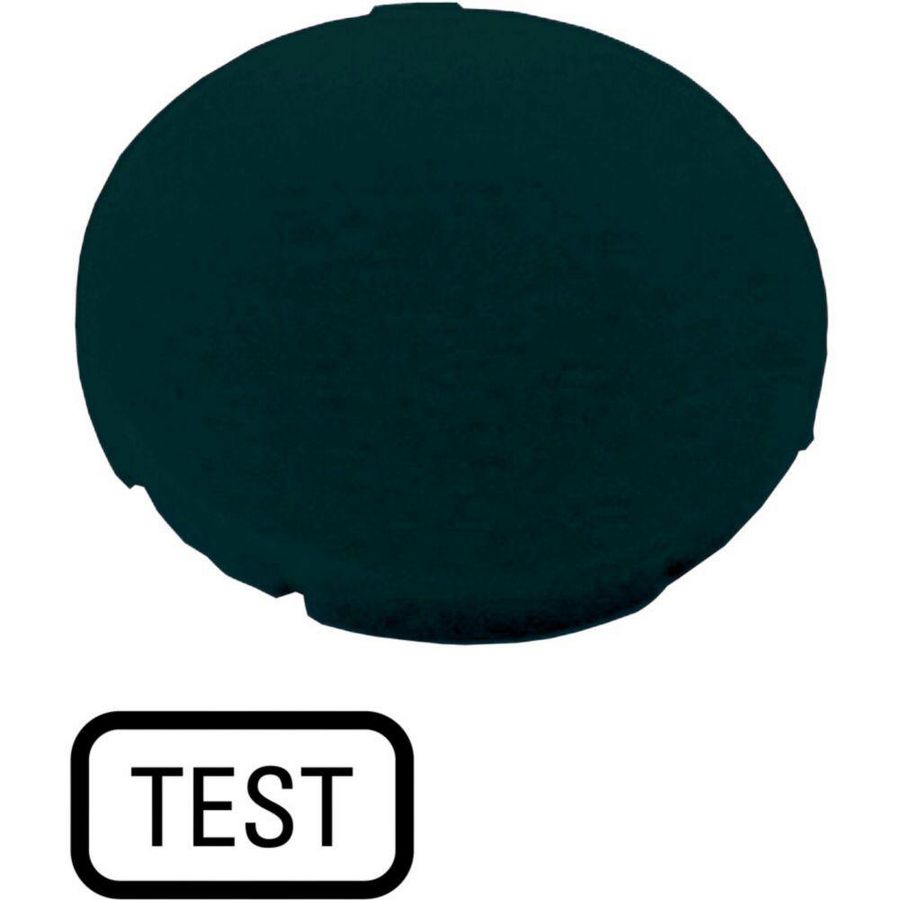 Indicatieplaatje vlak zwart "test" VVE=10