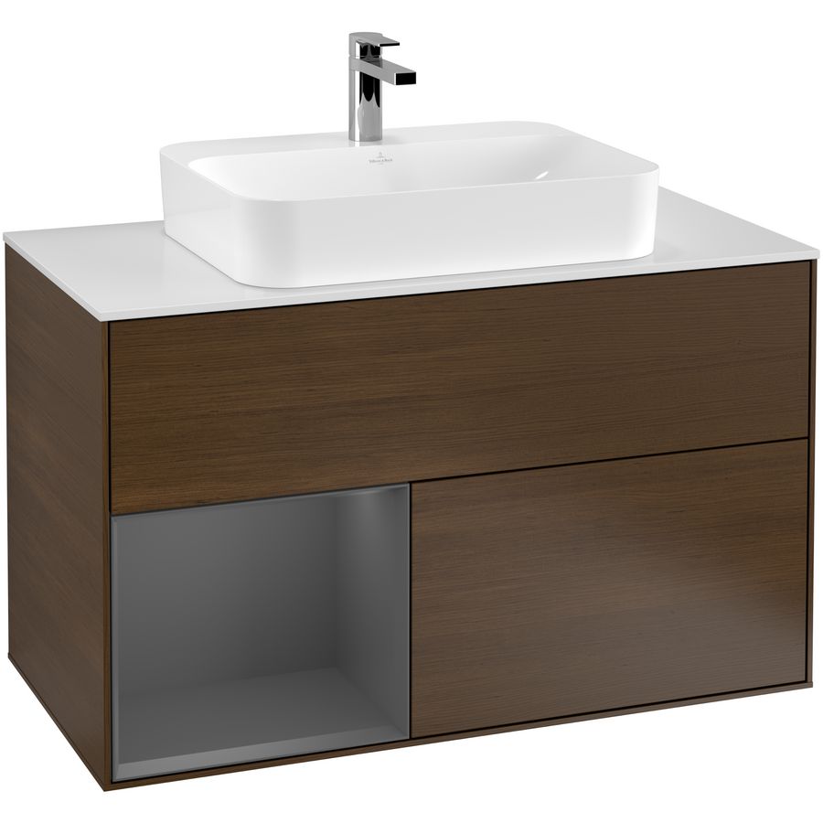 Wastafelonderkast Finion 1000x603x501mm W.Veneer G361GKGN